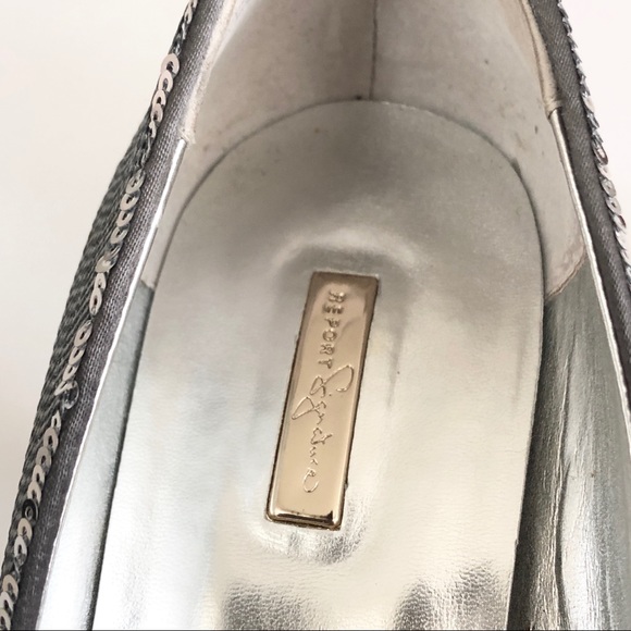 REPORT Signature Silver Sequin Heels / Pumps - Picture 3 of 8